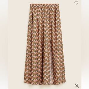 J. Crew side-slit maxi skirt in Ratti prism floral